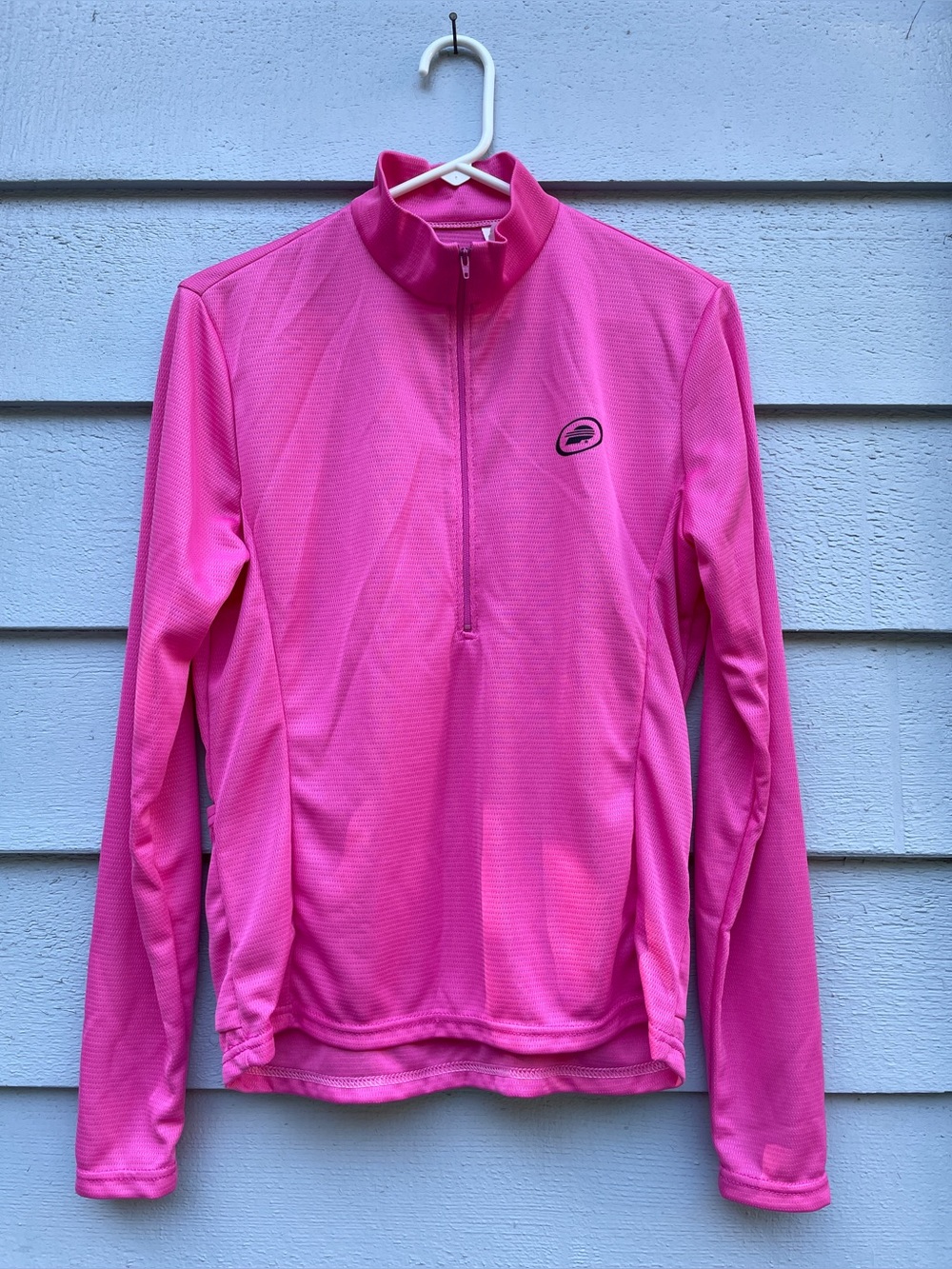 Performance Technical Women’s Half-Zip Cycling Long Sleeve Jersey, Size XL, Pink - Picture 2 of 6